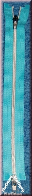 Reißverschluß türkis. 22 cm mit Doppel-Zipper