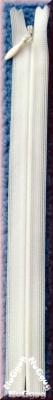 Reißverschluß YKK weiß. 22 cm
