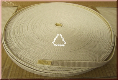 Rolladengurt, beige, 14 mm, 50 Meter