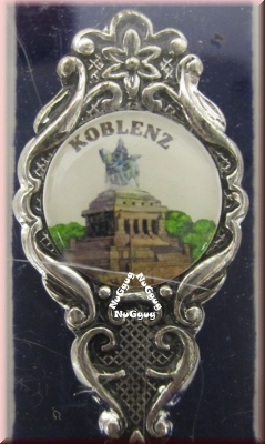 Sammellöffel "Koblenz". echt versilbert. Souvenir-Löffel