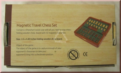 Magnetisches Reisespiel Schach, Longdield Magnetic Travel Chess Set