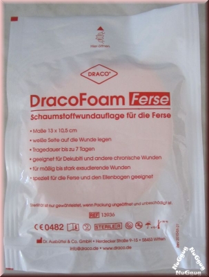 Draco Foam Ferse. Schaumstoffwundauflage