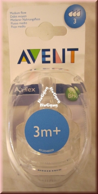 Philips Avent Airflex Silikonsauger, 2 Stück