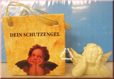 Schutzengel in der braunen Geschenktasche