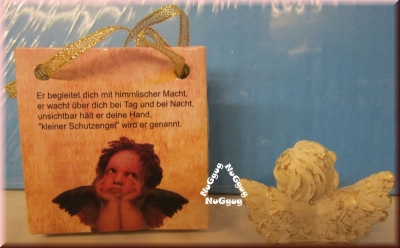 Schutzengel in der braunen Geschenktasche