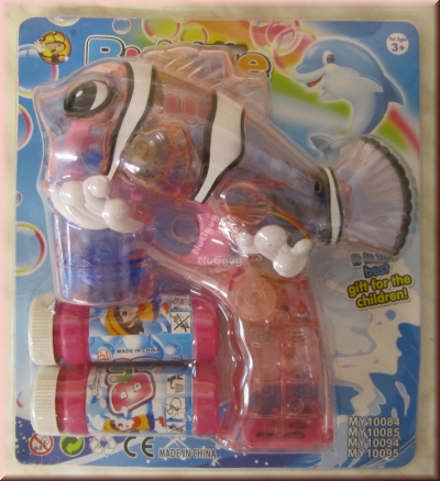 Bubble Gun Nemo, elektrische Seifenblasen Pistole mit LED + Sound