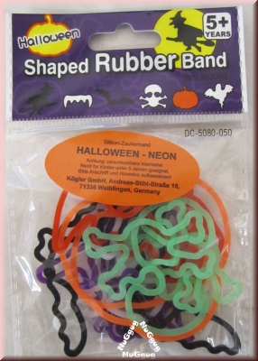 Silikon Zauber Band Halloween, Neon, 12 Stück