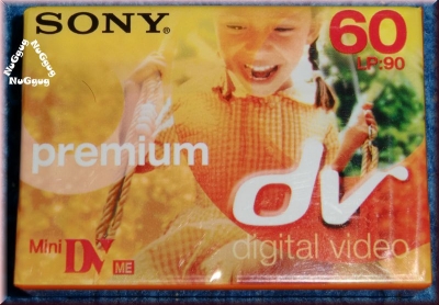 Sony Mini DV 60, premium, LP 90, DVM60PR3