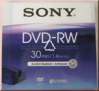 Sony DVD-RW, 30 Minuten/1,4 GB für Videokameras/Handycam