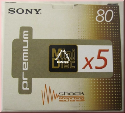 Sony Mini Disc Premium 80, 5er Pack