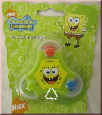 Spongebob Schwammkopf 3er Roller-Stempel