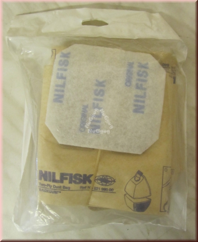 Staubsaugerbeutel Nilfisk 22198000 für Backcuum, 5 Beutel + 1 Microfilter