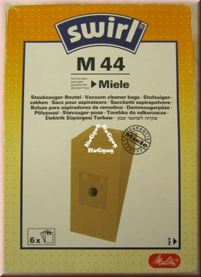 Staubsaugerbeutel Swirl M 44 für Miele, 6 Stück