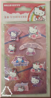 Hello Kitty 2D Sticker, 9 Stück