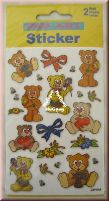 Glitzer-Sticker Bären, von Pap-Art, 2 Blatt