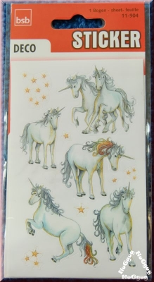 bsb 11-904 Sticker "Einhorn", 1 Bogen