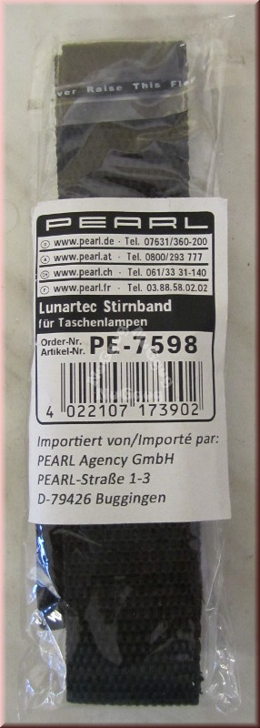 Lunartec Stirnband für Taschenlampen von Pearl