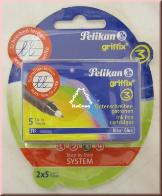 Pelikan griffix System 3 Tintenpatronen, blau, 10 Stück