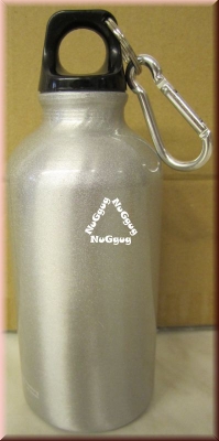 Trinkflasche Aluminium mit Karabiner, 400ml
