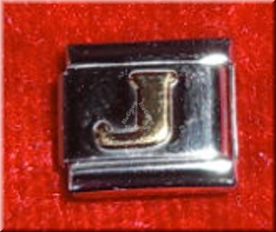 Uberry Charm Buchstabe "J", Modul für Edelstahl Armband