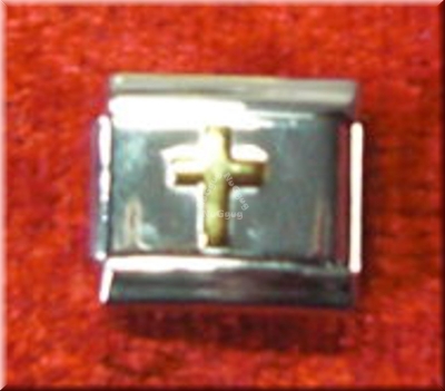 Uberry Charm "Kreuz", Modul für Edelstahl Armband