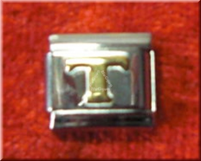 Uberry Charm Buchstabe "T", Modul für Edelstahl Armband