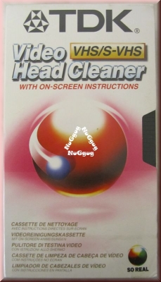 TDK VHS Video Head Cleaner. Videokopfreiniger