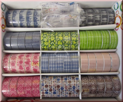 Creative Tape Washi Tape Rolls, japanisches Design-Klebeband, 55 Rollen je 15 mm x 10 Meter, Reispapier