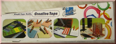 Creative Tape Washi Tape Rolls, japanisches Design-Klebeband, 55 Rollen je 15 mm x 10 Meter, Reispapier