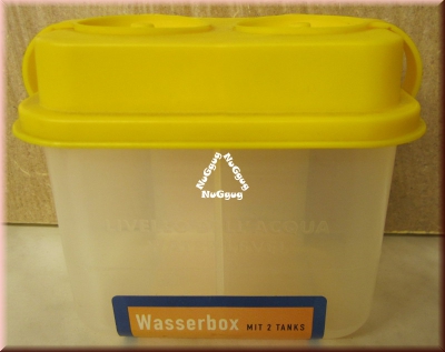 Pinselbox, Wasserbox, mit 2 Tanks und Sicherheitsverschluß, gelb