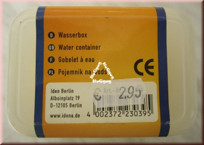 Pinselbox, Wasserbox, mit 2 Tanks und Sicherheitsverschluß, gelb