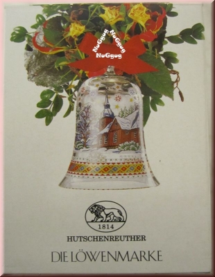 Kristall Glocke 1997 von Hutschenreuther. Crystal Bell 1997. Weihnachtsglocke