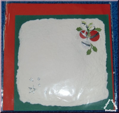 Weihnachtskarte "Weihnachtskugel". La Motta mit Umschlag. 15 x 15 cm