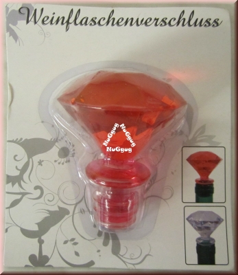 Weinflaschenverschluss "Diamant", rot