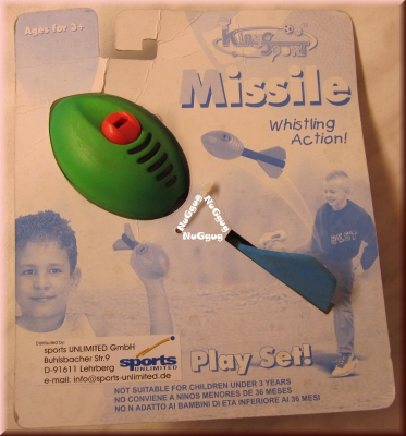 Outdoor Wurfspiel "Heuler", Missile Whistling Action, 16 cm