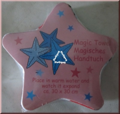 Zauberhandtuch Sterne, magisches Handtuch, Magic Towel