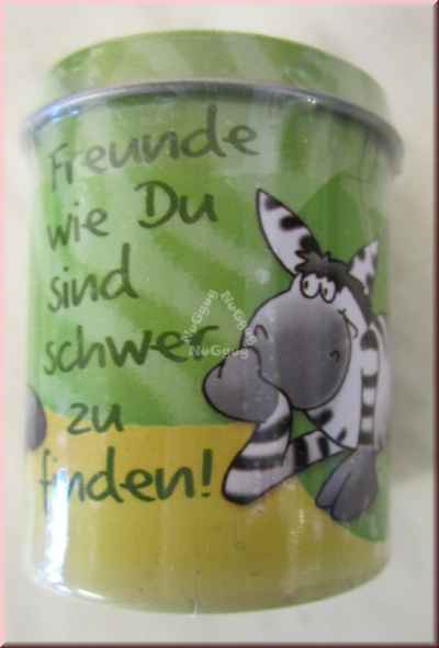 Zebra Olivia "Freunde wie Du..." in der Dose