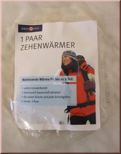 Zehenwärmer, 1 Paar, Taschenwärmer, Ideen Welt