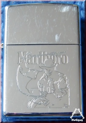 Zippo Feuerzeug Motiv "Marlboro Reiter", verchromt