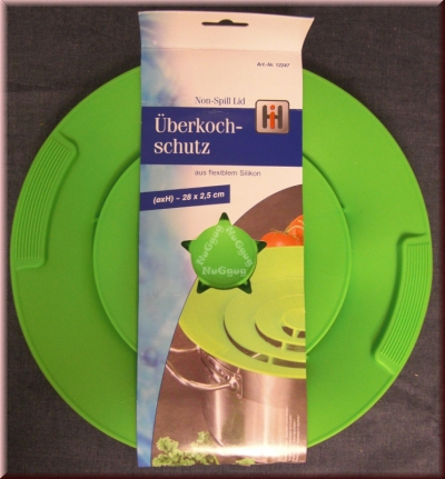Überkochschutz aus Silikon, grün, 28 cm, Spritzschutz