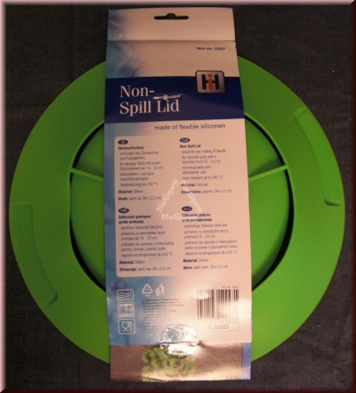 Überkochschutz aus Silikon, grün, 28 cm, Spritzschutz