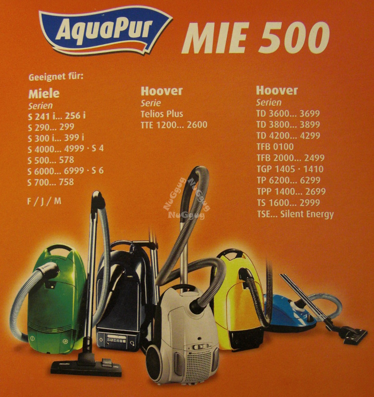 40 Staubsaugerbeutel geeignet für AquaPur MIE 500 