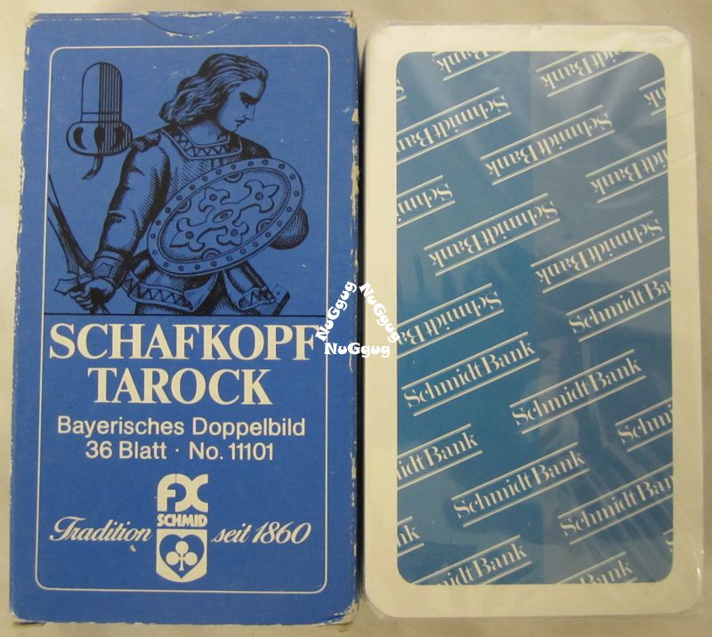 Spielkarten Schafkopf Bayerisches Bild Kunststoffetui 22570036 36 Blatt