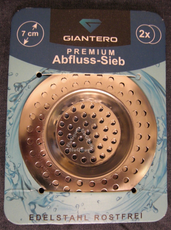 Abflusssieb Edelstahl, 70 mm, 2 Stück, von Giantero