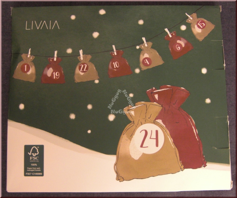 Adventskalender LIVAIA zum selbst befüllen, DIY Jute Adventskalender