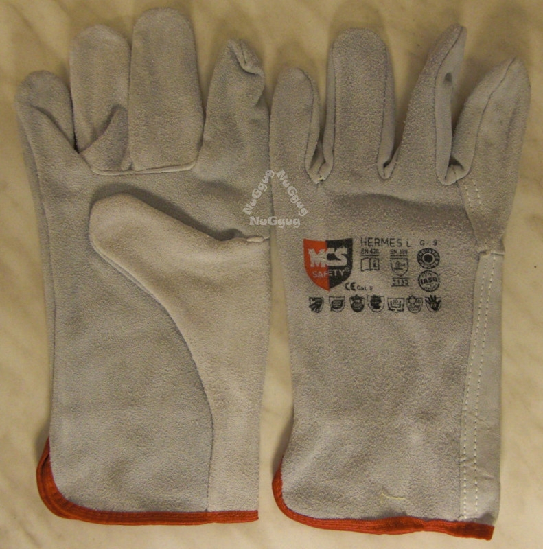 Arbeitshandschuhe MCS Safety Hermes L, 1 Paar, Größe 9, Leder
