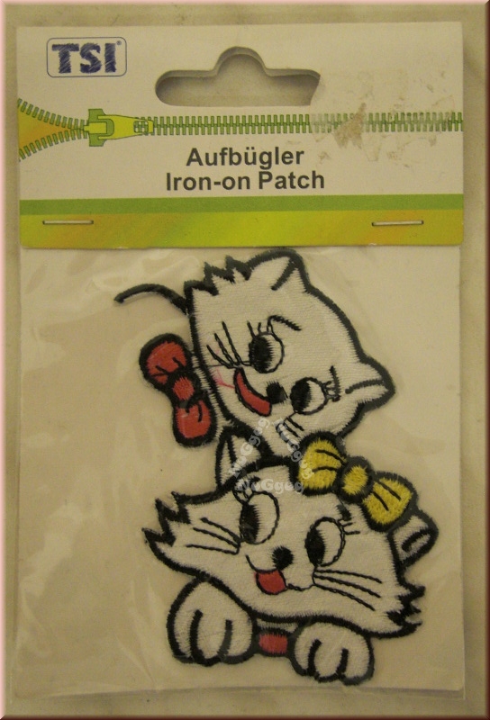 Bügelmotiv "Kätzchen", Bügelbild von TSI, Aufbügler