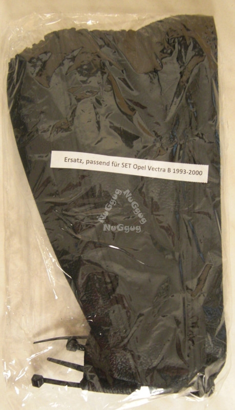 Schaltsack und Handbremssack Ersatz-Set passend für Opel Vectra B 1993-2000, Leder, schwarz