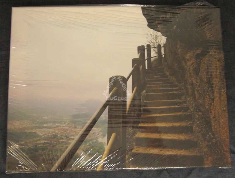 Deko-​Bild "Bergtreppe" auf Leinwand, Druck auf Keilrahmen, 40 x 30 cm