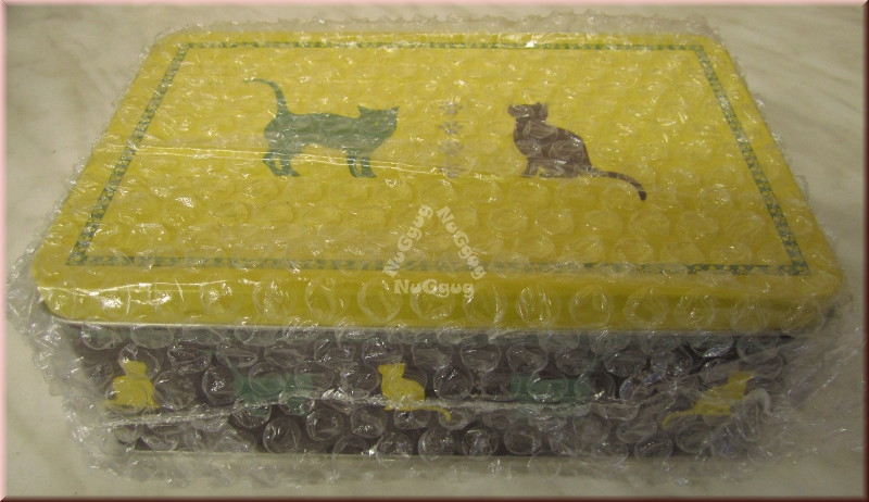 Blechdose Motiv "Katzen", 20 x 13 x 7 cm